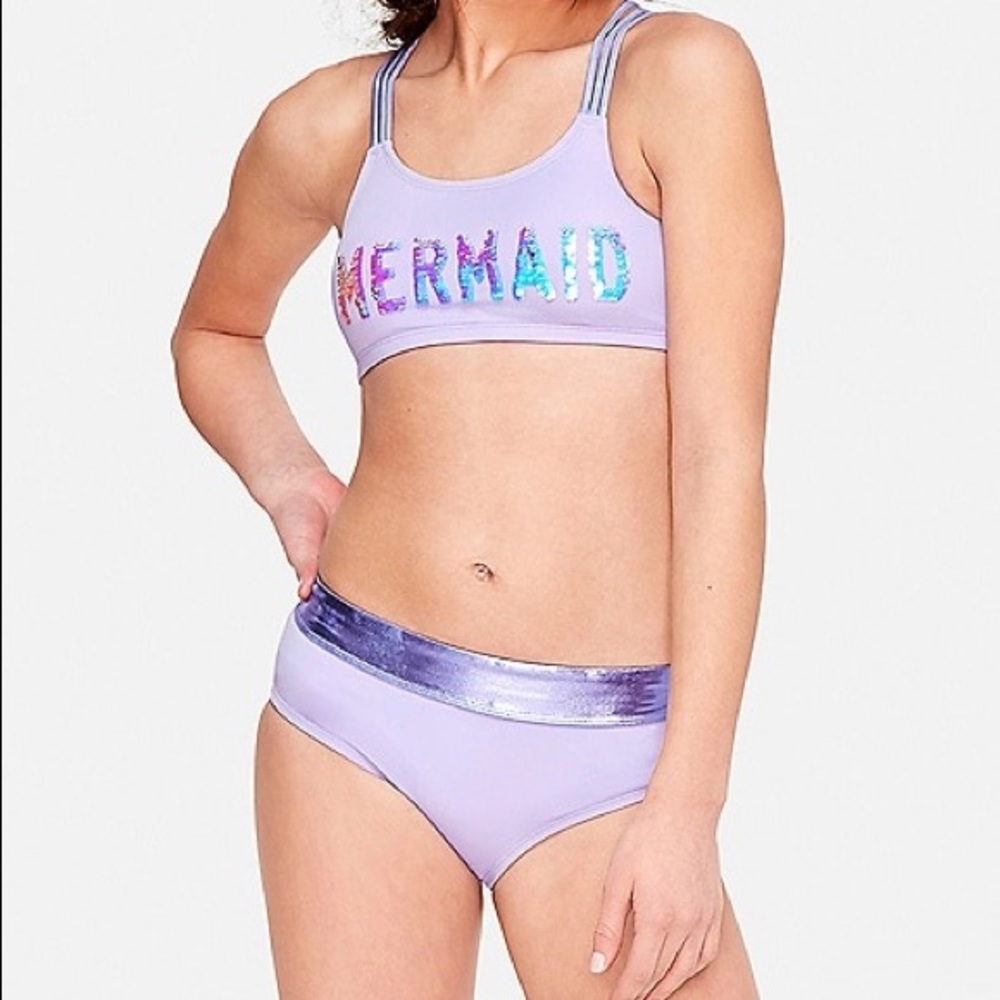 Justice girls mermaid two piece set